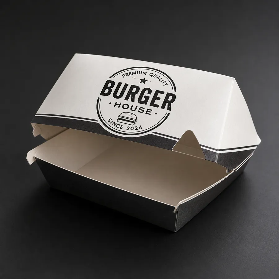 Cardboard Burger Box