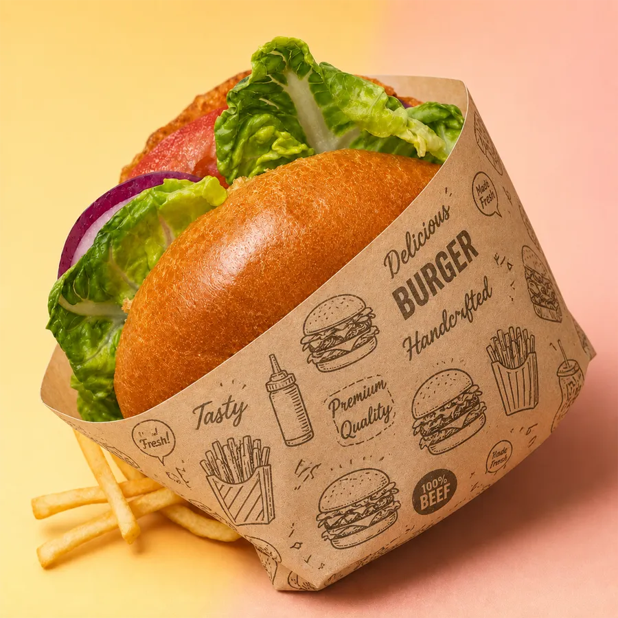Custom Burger Paper