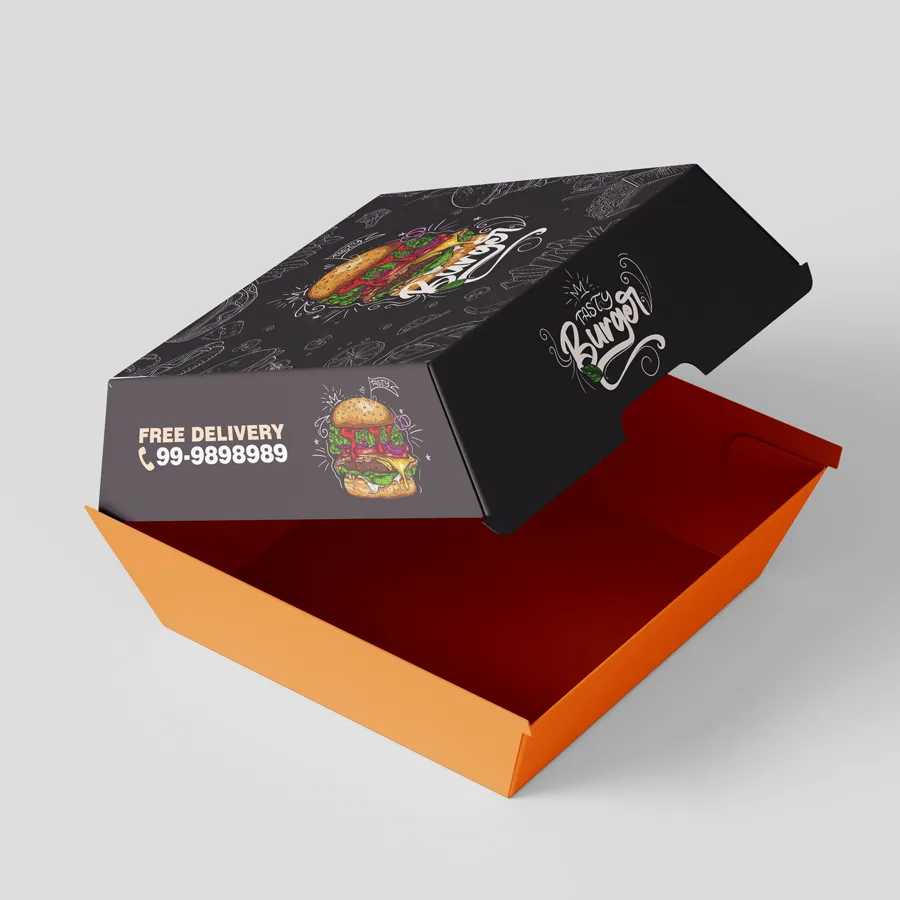 Black Burger Box