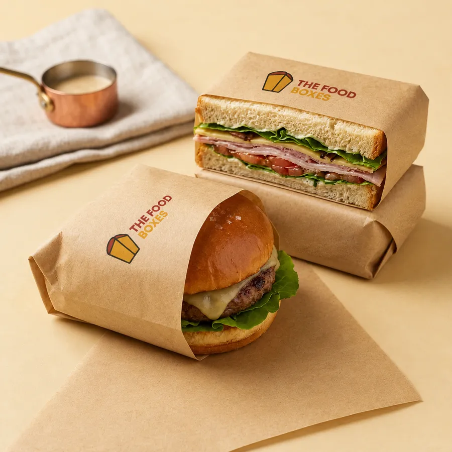 Kraft Burger Sleeves