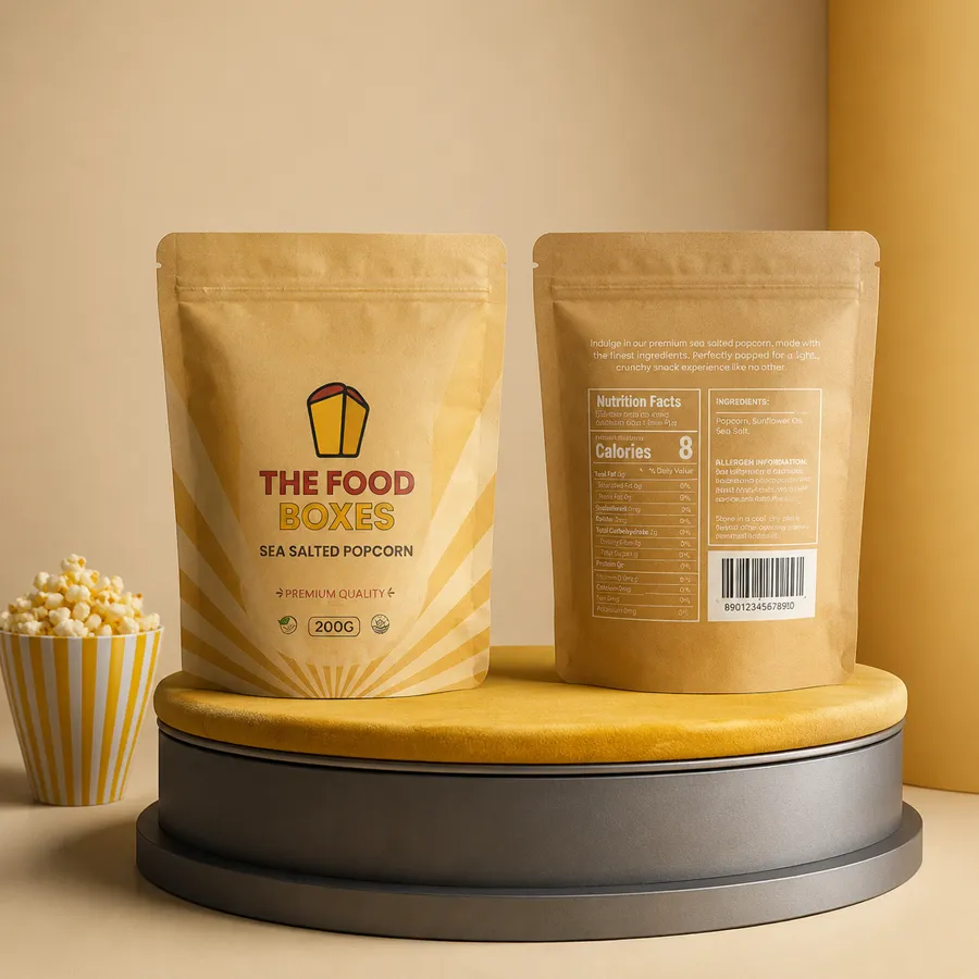 Stand Up popcorn Pouch