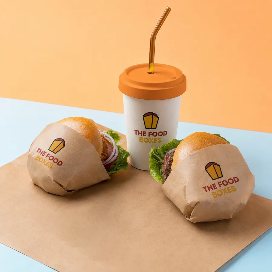 Kraft Burger Sleeves
